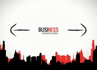 Obraz premium Business decisions and expansion vector template