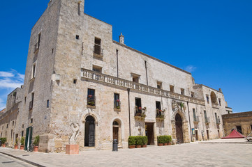 Fototapeta premium Risolo palace. Specchia. Puglia. Italy.