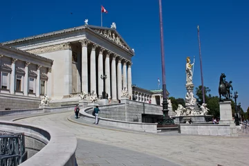 Fototapeten Wiener Parlament © frabimbo