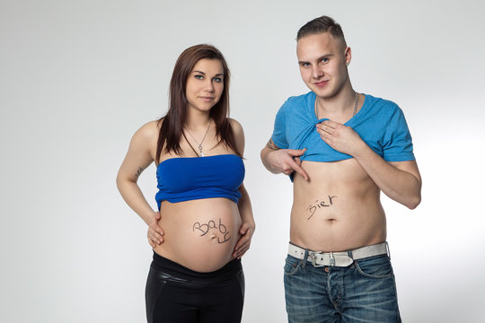 Bier und Babyb&auml;uche