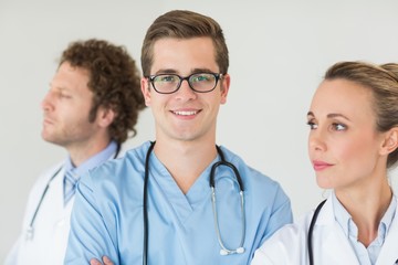 Fototapeta premium Portrait of confident male nurse