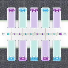 Modern timeline design template. eps 10