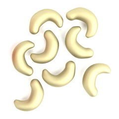 realistic 3d render of cashew