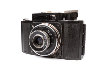 Old camera isolated