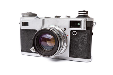 Old camera isolated