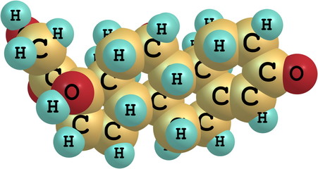 Hydrocortisone molecular structure