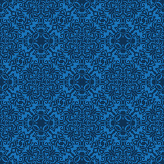 Blue seamless pattern