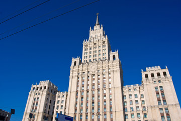Fototapeta na wymiar Soviet skyscraper