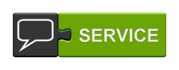 Puzzle-Button grau grün: Service
