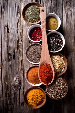 Assorted spices