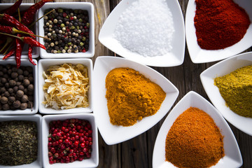 Assorted spices
