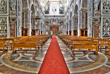 Interior of church La chiesa del Gesu or Casa Professa. Palermo - 60574995