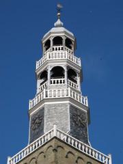 Fototapeta na wymiar Kirchturm von Hindeloopen(Friesland)