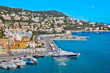 Fototapeta na wymiar Port of Nice. France. Seascape.