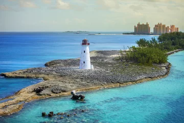 Cercles muraux Photo du jour nassau bahamas et phare