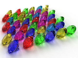 Precious stones of different colors №12