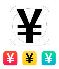 Obraz premium Chinese yuan icon.