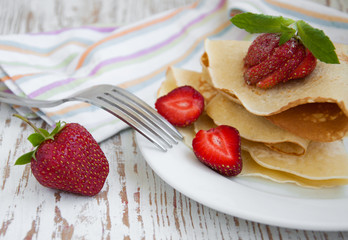 stawberry pancakes