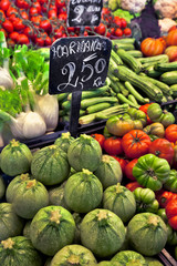 Fruit and vegetable market.