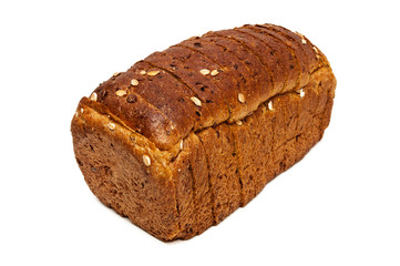 Fresh bread isolated, sliced ??bread