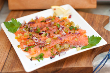 Carpaccio z łososia © dusiowa