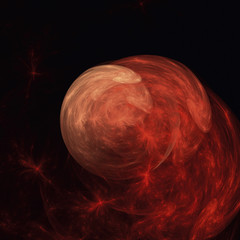Naklejka premium Red Galaxy