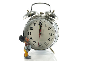 leprechaun checking the time