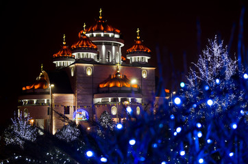 Mioveni, Romania december 31 2013; St. Apostle Peter and Pavel c