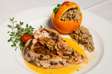 Lachsfilet