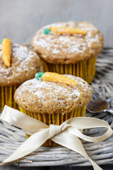 Muffins with carrot