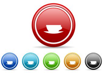 espresso icon vector set