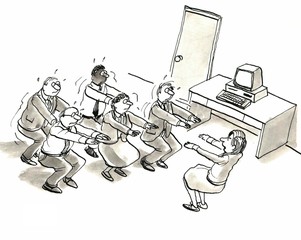 Business team exercise