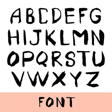 Quality font. English alphabet