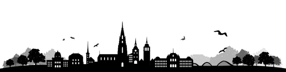 Naklejka premium Skyline Bern