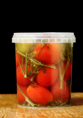 Marinated cherry tomatoes