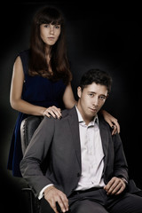 Young stylish couple