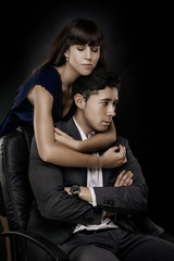 Young stylish couple