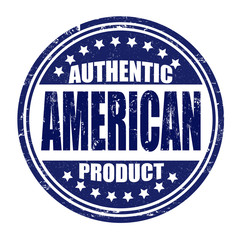 Authentic american product stamp