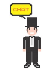 Obraz premium pixel theme art element