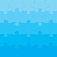 blue puzzle, blank jigsaw puzzle