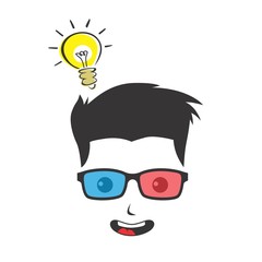 idea geek nerd guy