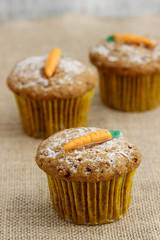 Muffins with carrot