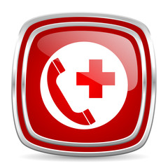 Obraz premium emergency call icon