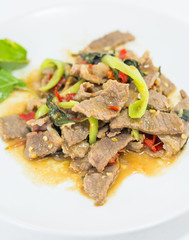 Fried basil leave with meat (Pad Ka prao)