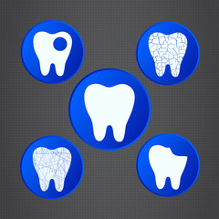 Dental symbols.  Medical icons.