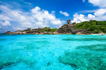 Beautiful beach and crystal clear sea at tropical island - 60598777