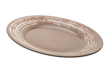 Brown plate