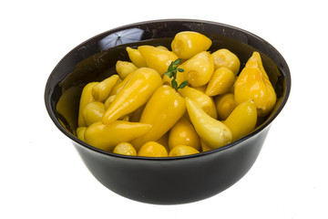 Marinated yellow pepper