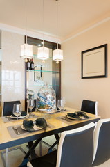 modern dining room
