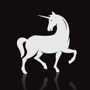 Vector image of an unicorns